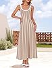 ZESICA Womens 2025 Summer Sleeveless Striped Midi ... #1