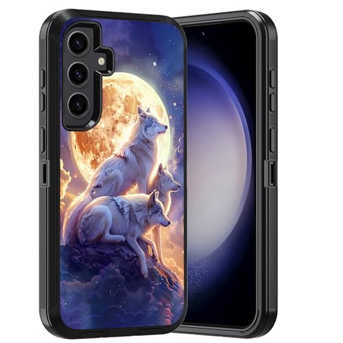 Coque Samsung S24 Plus antichoc solide loup finie la peur des fissures