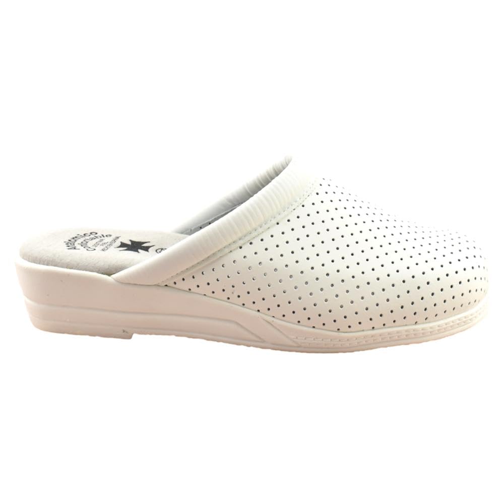 Calsán - Zueco de Piel con cuña 389023 Cuero