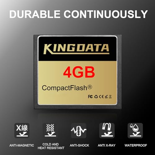Image of Compact Flash Card 4GB CF133X FAT32 Type I for Equipment Vintage Digital Cameras
