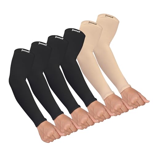 Image of Arm Sleeves for Men & Women, Sun Protection & UV Compression Hand Sleeves for Cycling, Running, Outdoor Sports & Activities, Hand Cover for Bike Riding