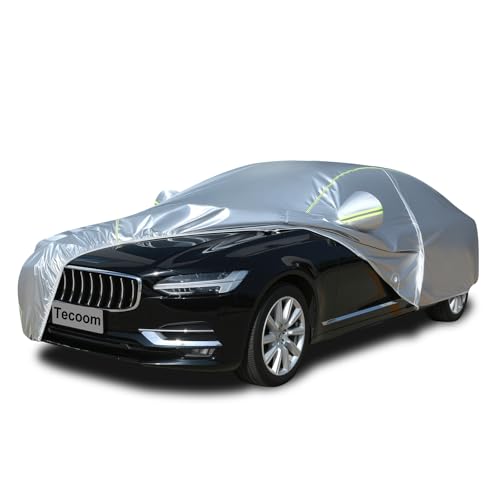 Image of Tecoom Light Shell Sedan Car Cover Waterproof All Weather Fit for 201-21 inch