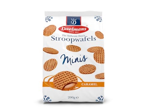 Daelmans Mini Stroopwafels 200g Bag 4.5cm Diameter Dutch Caramel Mini Waffles Classic Coffee Snack