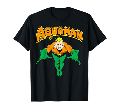 DC Comics Aquaman Vintage Portrait Logo T-Shirt
