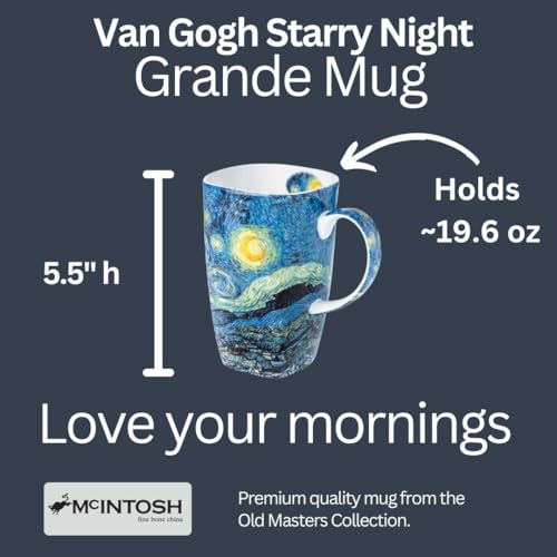 Taza Grande McIntosh Vincent Van Gogh 19.6 oz miniatura 5