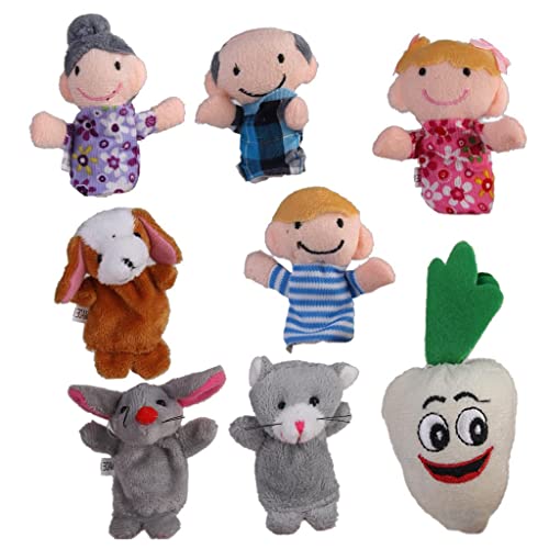 DuskHaven 24 Piezas Títeres Dedos Peluche Cuentos Infantiles Juguetes Educativos Animados Desarrollan Habilidades Adecuados para Niños Pequeños Centros