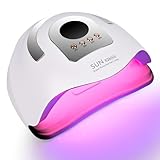 Gaethra Lampe UV pour ongles en gel, 380W LED, ongles pour manucure et pédicure, lampe UV Neonail avec 4 minuteries et capteur automatique, pour anniversaire et pour femmes