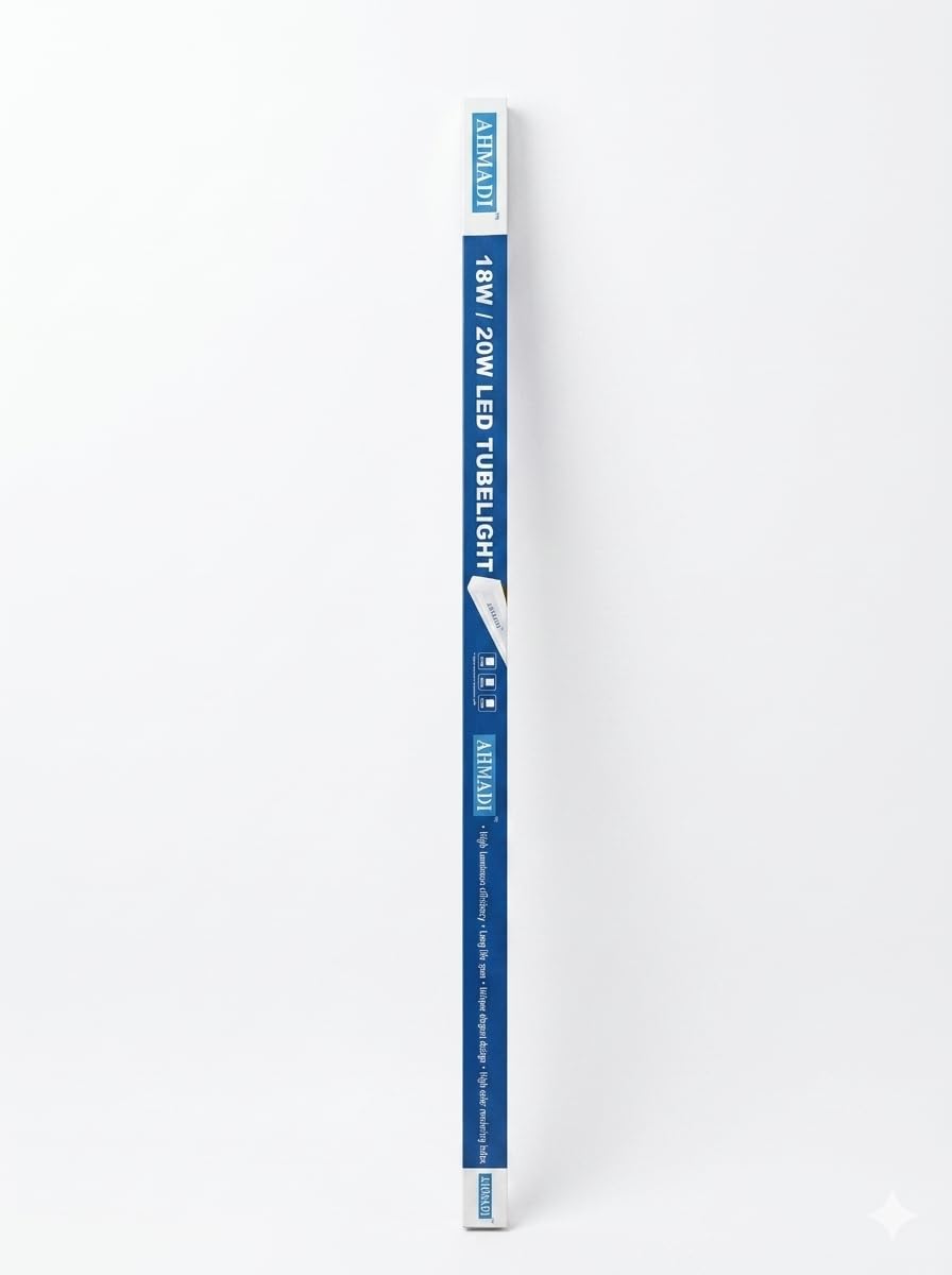 AHMADI 20W LED Tubelight, Cool Daylight 6500K, High Lumen Output, Long Life 25,000 Hrs Pack Of 6-image-49