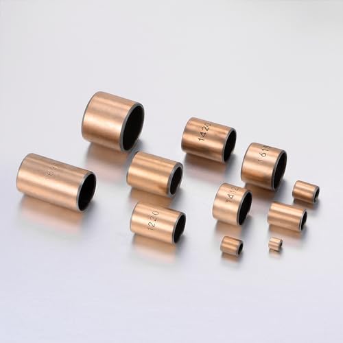 QUARKZMAN Gleitlager 5mm Bohrung x 7mm Außendurchmesser x 8mm Länge, gewickelte ölfreie Buchsen für Gleitbauteile von Maschinen, 10 Stück