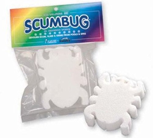DOGNNAK Scumbug 2 Pack Double Pool Sponge Absorbs 40x Its Weight in Oil & Pollen, Improves Filtration, Eliminates Scum Lines