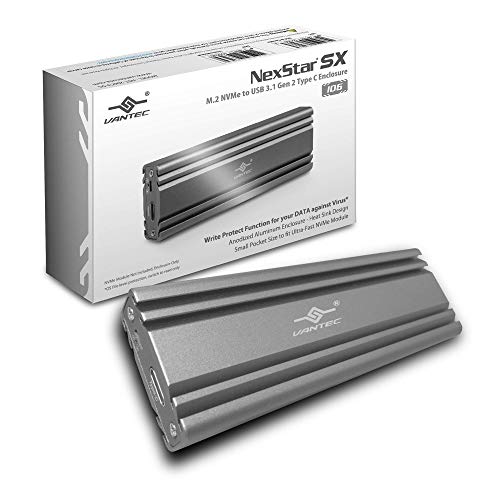 Caja externa Vantec para SSD M.2 Nvme USB 3.1 Gen 2 Tipo C miniatura 1