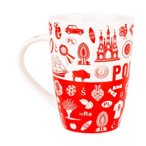 Jacek Porzellanbecher, 420 ml, Polen Volkskunst-Design, Küchen- und...