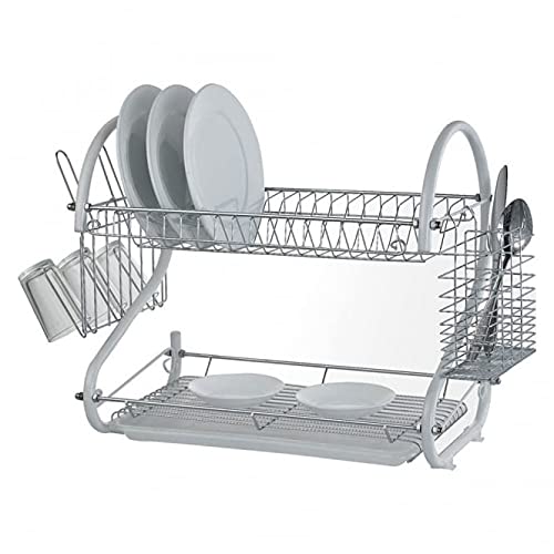 Buy Lewis's 2Tier Dish Drainer, Draining Rack , Kitchen Drainer