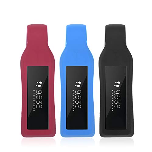 [3 Pack-Black,Blue,Red] Replacement Clip Holder for Fitbit Alta/Alta HR/Fitbit Ace, AKWOX [Shock-Proof][ Shatter-Resistant]