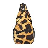 Jkkghll Mochila cruzada con estampado de piel de leopardo para hombre y mujer, para el trabajo diario, vacaciones, ciclismo, mochila en diagonal