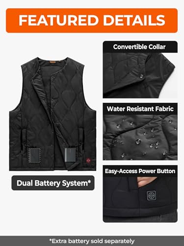 ORORO Women's Ultra Lightweight Heated Vest Liner with 4 Heat Zones, Soft Heated Quilted Vest (Charger Not Included)4