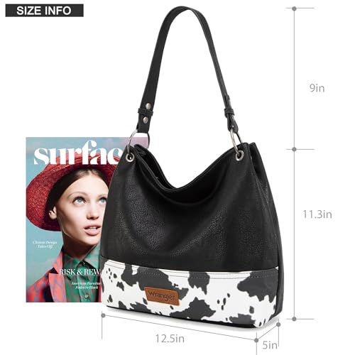 Image of Wrangler Hobo Bags for Women Vegan Leather Top Handle Shoulder Purses and Handbags
