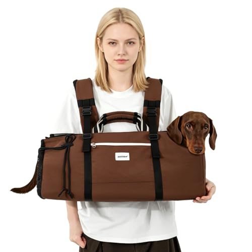 ETIAL-Dachshund-Carrier-Backpack-Long-Body-Ergonomic-Dog-Travel-Bag-with-Extra-Length-Lumbar-Support-Waterproof-Airline-Approved-Cat-Carrier-Backpack-for-Small-Medium-Pets ETIAL Dachshund Carrier Backpack Long Body Ergonomic Dog Travel Bag with Extra Length Lumbar Support Waterproof Airline Approved Cat Carrier Backpack for Small Medium Pets - Image 1