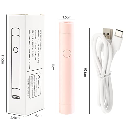 ANGNYA Portable Mini UV LED Nail Lamp Pen Shape Nail Dryer for Gel Nails UV Gel Light 6W Curing Lamp Quickly Drying for Nails Professional LED Gel Nail Light for DIY at Home... - Image 3
