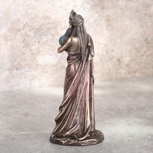 Estatua Hera Diosa Griega de Resina y Bronce 6.13 In miniatura 7