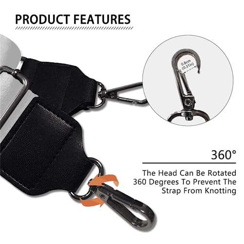 Image of Purse Strap Replacement Crossbody Straps for Women Men, Rainbow Design Adjustable Shoulder Strap Wide Bag Strap for Handbag Satchel Guitar Camera