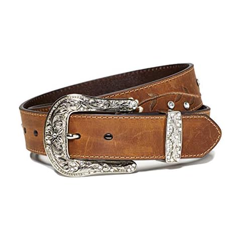 ARIAT Women's Floral Stitch Concho Belt Cover