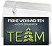 Produktbild 50 Premium Weihnachtskarten mit Umschlag Set für Firmen, hochwertige Klappkarten 19 x 12 cm groß, Team Weihnachtsbaum