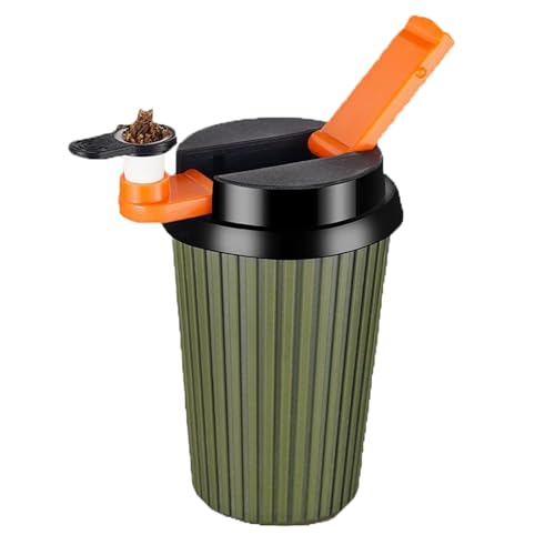 Wasserrohr Kaffeetasse Tragbarer Bong mit Rauchrohr Reise Bong Cup 4-Multifunktionale Rauchschalen Grün Wasserrohr Kaffeetasse Tragbarer Bong mit Rauchrohr Reise Bong Cup 4-Multifunktionale Rauchschalen Grün