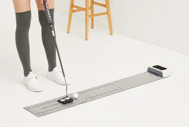 II Newest Digital Putting Trainer (60FEET or 20 Meter/Yard Rechargeable) The 1st Putting Meter in Golf, 3-putt Killer ! The Zeroth Green.
