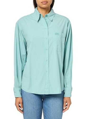Chemise en Popeline de Coton Lacoste Oversize de Qualité Supérieure