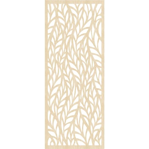 Image of Ortonville Decorative Pierced Fretwork Wood Wall Panels, 31 3 /8 inchW x 79 3 /8 inchH x 1 /4 inchT, Birch