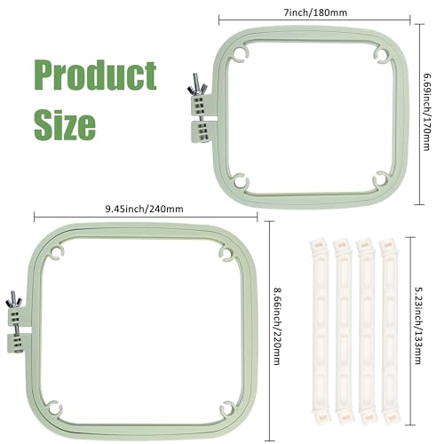 Soporte de punto de cruz de plástico ABS con base estable manos libres 2