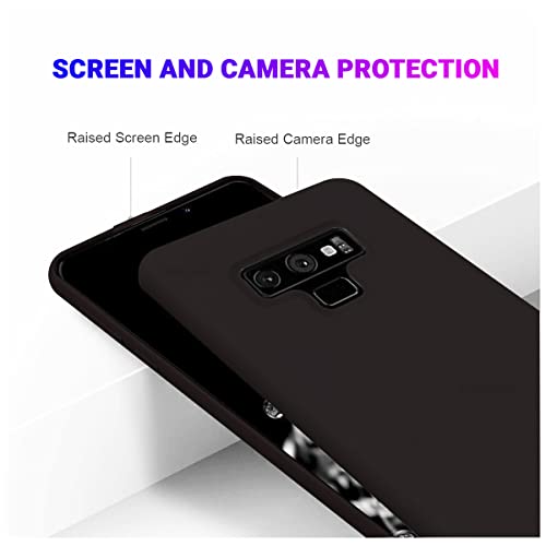 Image of LIRAMARK Liquid Silicone Soft Back Cover Case for Samsung Galaxy Note 9 (Black)
