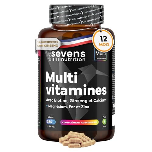 Multivitamines contre la Fatigue Chronique | Gélules Magnésium et Ginseng