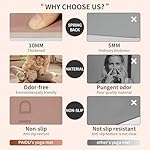 PAIDU Yoga Mat Non Slip Anti-tear,extra thick-2/5 inch（10MM）High Resiliency Professional POE Yoga Mats for Women Men Kids,72"x24"inch,Workout, Yoga, Pilates and Floor Exercise, with Carrier Strap - Image 3