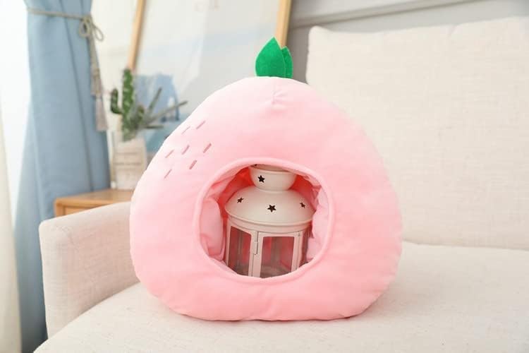 Plush Fruit Headgear Hat Funny Novelty Hat Sleeping Pillow Toy Photo Props Warm Cosplay Costume Head Accessories - Image 3