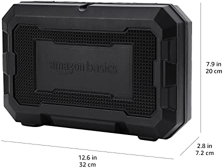 Amazon Basics 0.63 cm Drive 6 Point Socket and Ratchet Set, 55-Piece