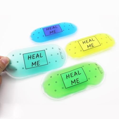 Image of Boo Boo Ice Pack for Kids, Small Ice Pack for Injuries Cold Compress Gel Pack Cold Therapy for Scrape Knee, Bump Head, Hurt Elbow, Hit Thumb (4 Count (Heal me))