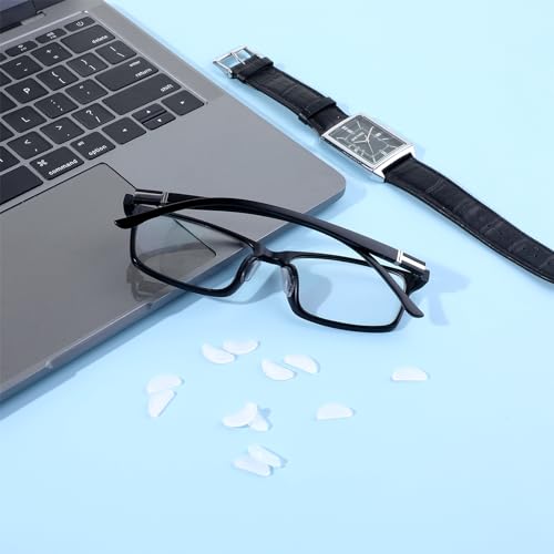 image for Sibba Eyeglass Nose Pads 16 Pairs Soft Silicone Sticky Glasses Nose Cu