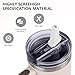 Replacement 40oz Leak Proof Tumbler FLIP Lid With Straw - Fit For Stanley ProTour Quencher 40oz and Quencher H2.0 40oz,64oz Tumbler (Polar, 40oz and 64oz)