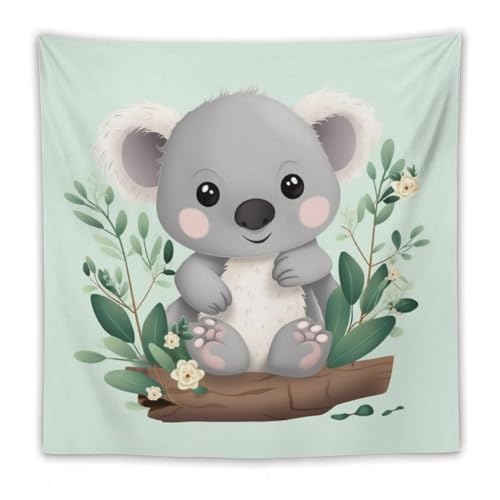 Une tapisserie murale mignonne Koala pour créer un espace de vie joyeux et cosy