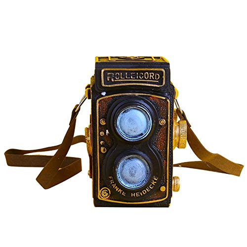 Kitabetty Decoración de cámara retro, modelo de grabadora de video de decoración de cámara vintage de resina creativa, accesorios de fotos y decoración de mesa, para decoración de café de pub en casa