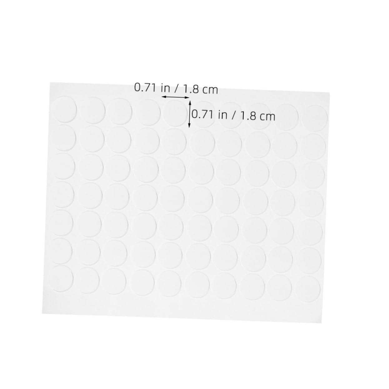 CIYODO 20 Sheet Circle Self Adhesive Pads Double-Sided for Scrapbook Office Classroom High Bond Strength Easy Peel Apply