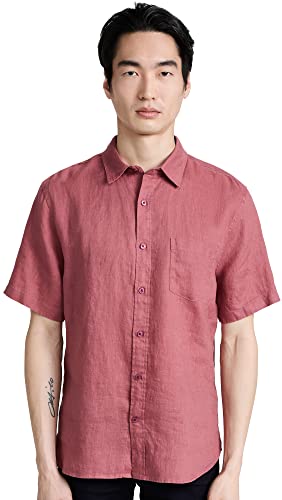 Vince Men's Linen Short Sleeve Shirt