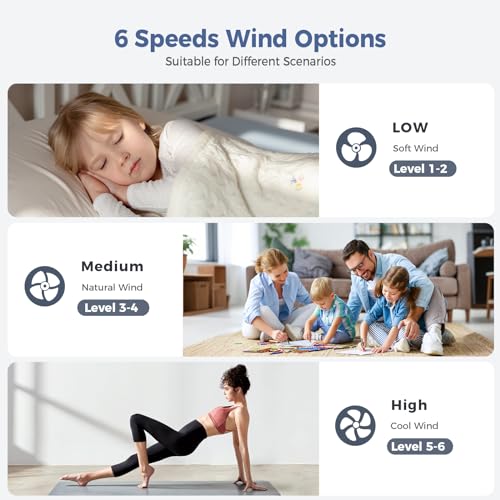 Modern Ceiling Fans with Lights-19 Low Profile Ceiling Fan for Bedroom with Quiet DC Motor-Flush Mount Ceiling Fan with Remote Control Dimmable Bladeless Ceiling Fans for Indoor/Living Room