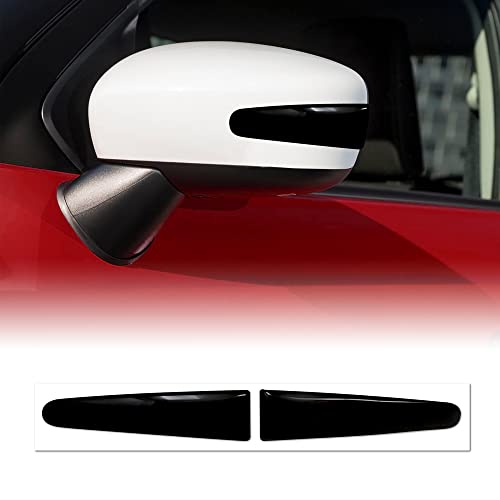 4R Quattroerre.it 3D Profils Protecteurs Rétroviseurs Saveurs pour Voiture, Noir, Lot de 2