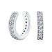 Bling Jewelry Sterling Silver Petite Modern CZ Ear Cuffs Rhodium Plated