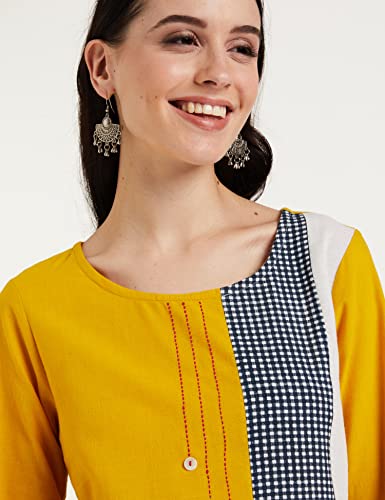 Image of Amazon Brand - Myx Women's Cotton Regular Fit Kurta