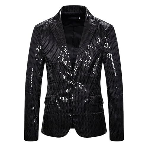 Veste de costume à paillettes homme pour look de boîte de nuit