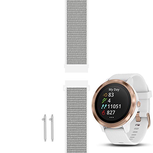 C2D JOY Compatible with Garmin Vivoactive 3 (Music) and Vivomove (HR) Band with Custom Quick Release Spring Bar, Sport Mesh Strap Nylon Weave Watchband for Sports - S/M-image-17